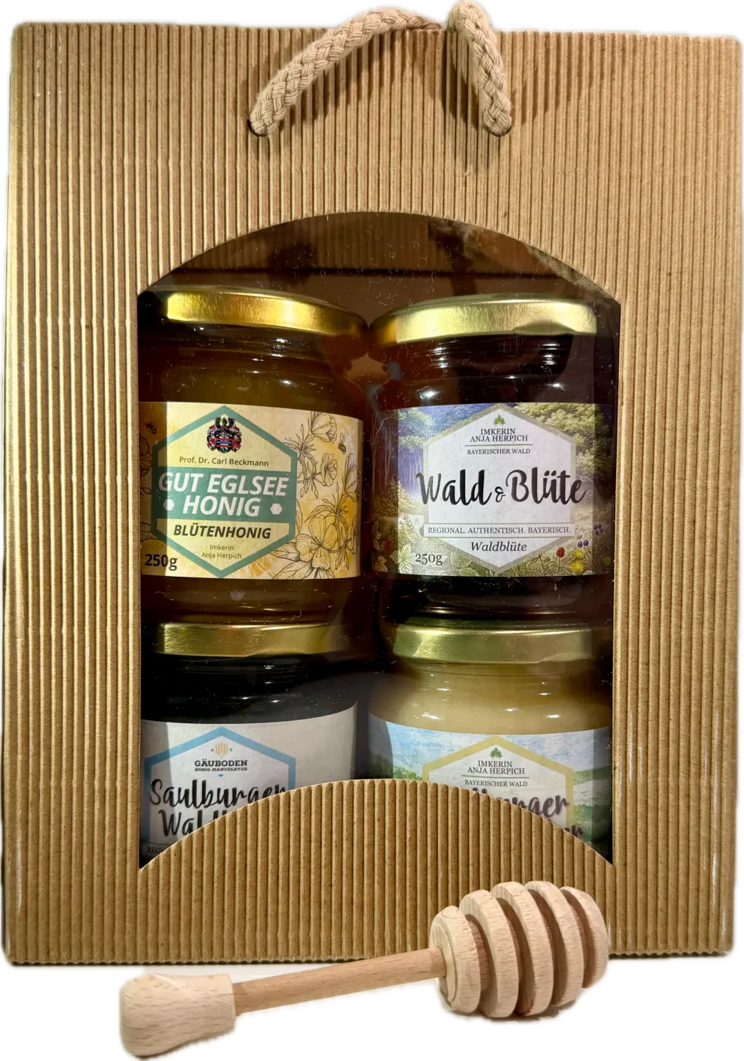 Honig-Geschenkset mit drei Gläsern, Edition 2025