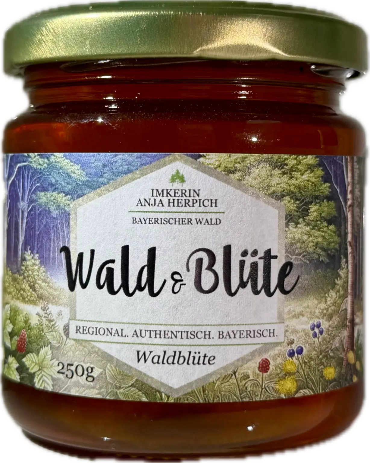 Glas Wald & Blüte Honig mit Beerennote