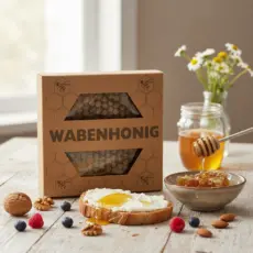 Kleines Glas Wabenhonig