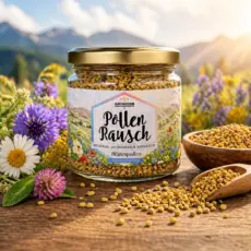 PollenRausch Blütenpollen, Glas von oben