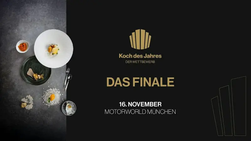 Key Visual zum Finale von Koch des Jahres 2026 in der Motorworld München